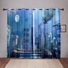 Future Cyberpunk City Sky On Sale Blackout Window Curtain for Bedroom Living Room Bathroom Kicthen Door High Shading New Pattern