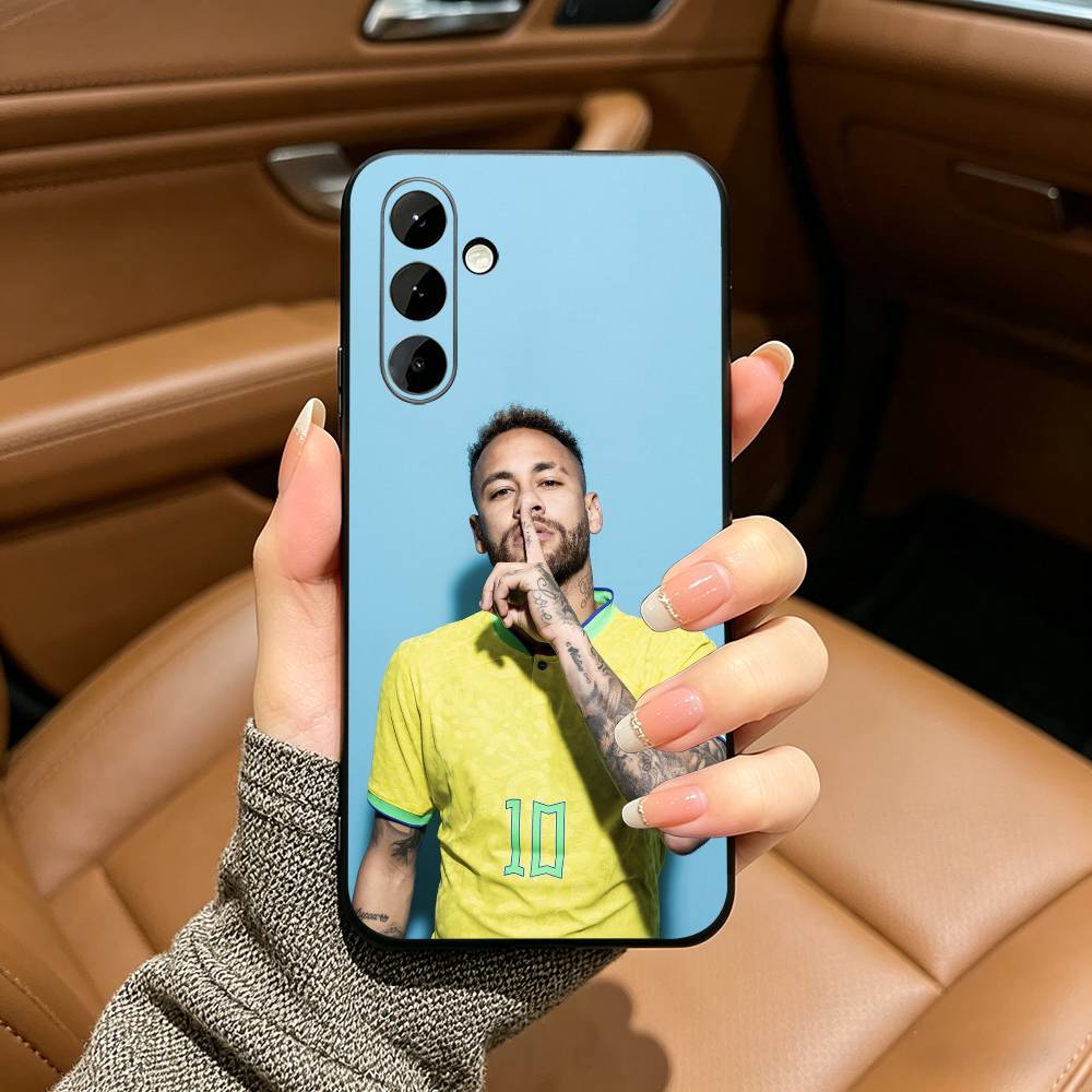 10-N-Неймар Футбольный Чехол Для Телефона Для Samsung Galaxy A73,A71 A72,A70,A53,A52,A51,Мягкий Силиконовый Черный Чехол