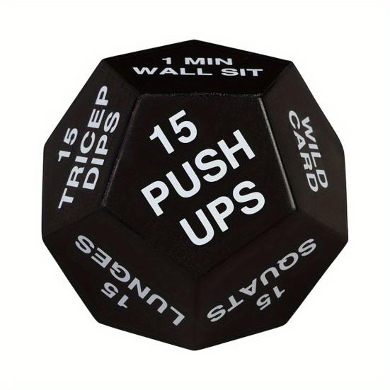 Fitness Dice Pocket Size Multi-sides Exercise Decision Dice Home Gym Workout Dice Stress Relief Toy Men Women Athletes Sports Enthusiast Gift