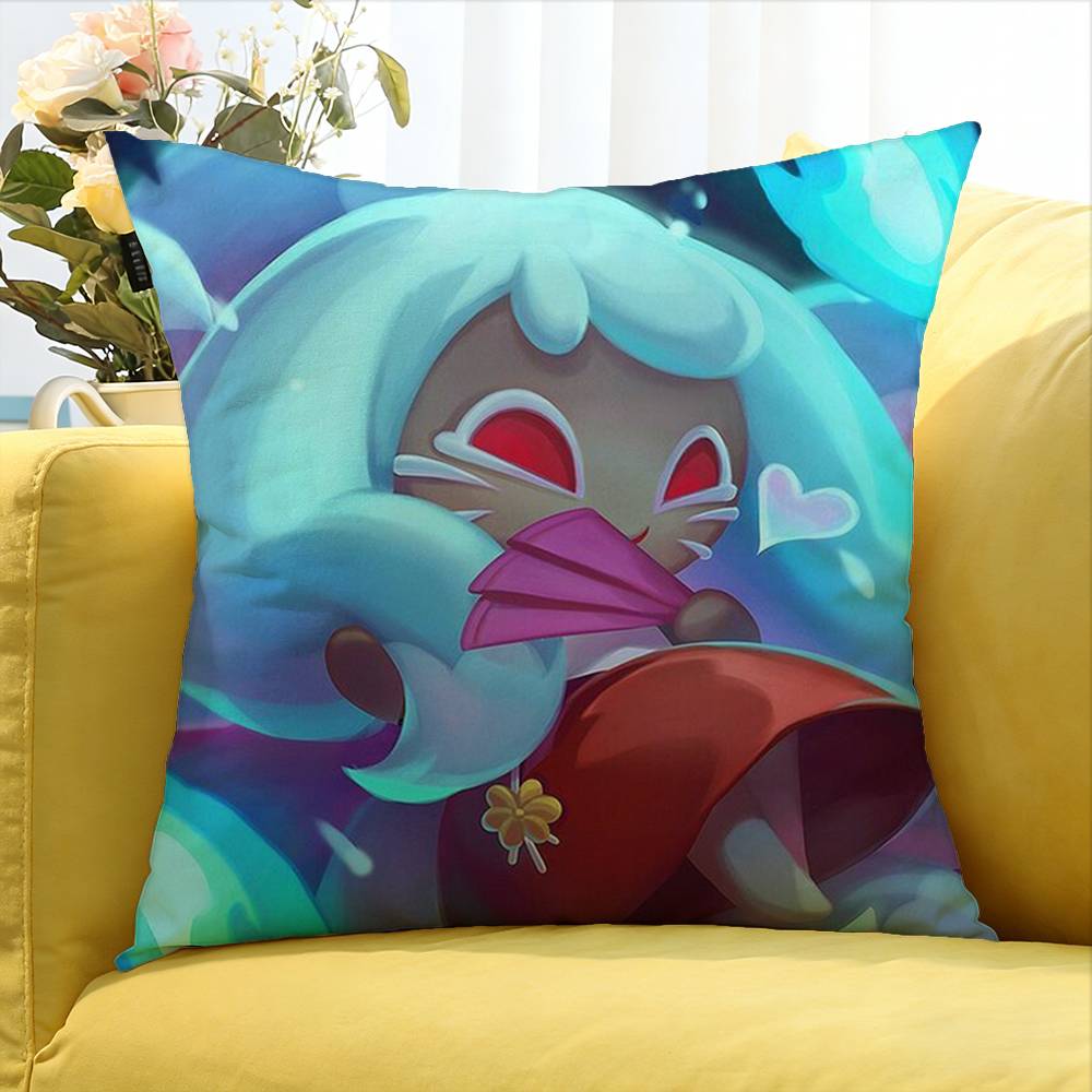 Game CCookie RRun Kingdom World Various Sizes Square Pillow Case For Car Home Bedchamber Decor