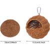 Woven Bird House with Removable Coconut Fiber Liner, Hummingbird House for Outside Hanging, Cozy Bird Bed Hideout for Budgies, Finches