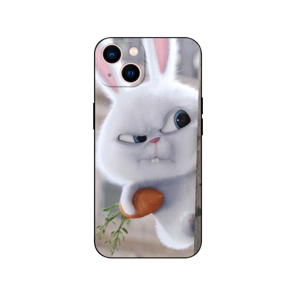 Чехол для телефона с милым кроликом и собакой для iPhone 14/13/12/11 Pro Max/Mini