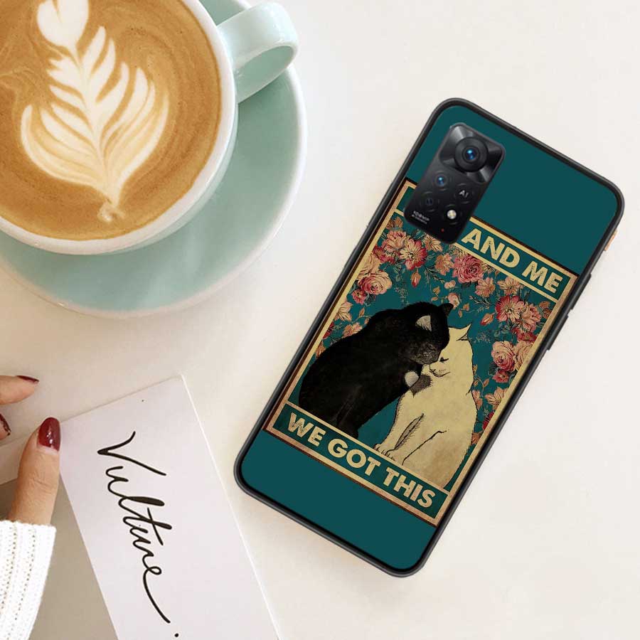 Чехол для телефона с забавным постером кота на каждый день для Redmi Note 13 Pro 5G Plus 12 12C 10 10A 10C 9 9A 9C 9T 8 8A K60 K70 Pro Xiaomi