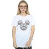 Disney Womens/Ladies Mickey Mouse Head Of Eyes Cotton Boyfriend T-Shirt