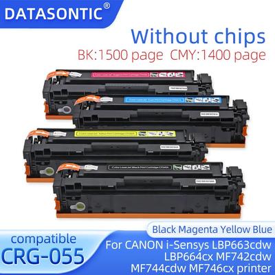 Без чипа CRG055 CRG-055 цветной тонер-картридж для принтера Canon i-Sensys LBP663cdw LBP664cx MF742cdw MF744cdw MF746cx