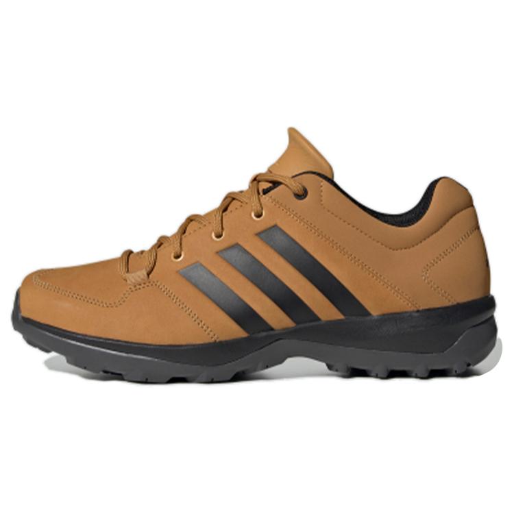 adidas Мужские повседневные кроссовки Daroga Plus Lea с нескользящей подошвой, низкие, коричнево-черные FU9256