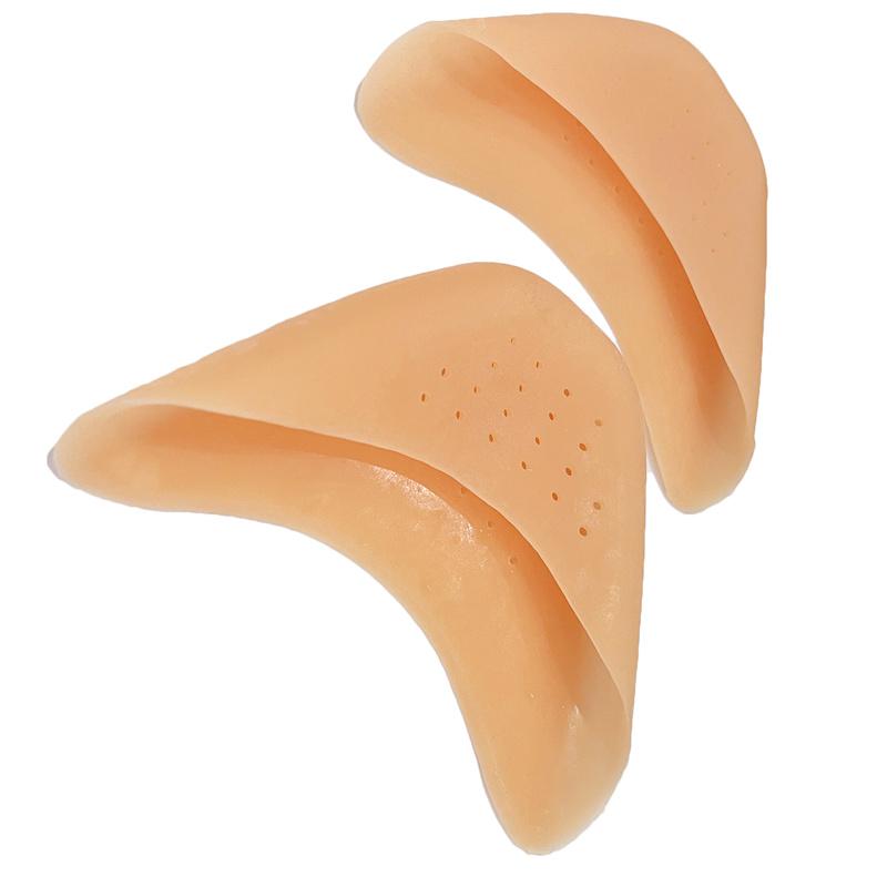 2PCS Silicone Toe Protector Shoes Soft Forefoot Breathable Toe Pads Ballet Toe Caps Cushions Metatarsal Covers High Heel Shoes