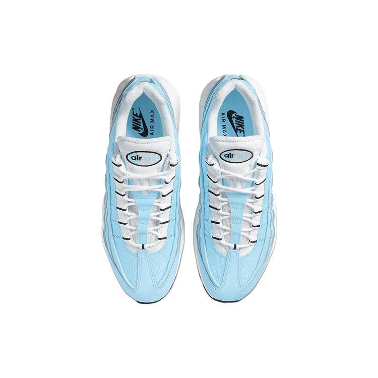 Nike Кроссовки Air Max 95 Blue Chill Мужские Белые Черные DZ4395-400
