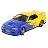 1/32 Nissan GTR34 Skyline GTR Toy Car Model Diecast Racing Miniature Model Sound & Light Pull Back Collection Gift Children Boy