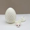 3D-печатная фигурка змеиного яйца с подвижными суставами, фигурка змеиной скорлупы, игрушка-непоседа, змеиное яйцо с шарнирной змеей внутри, настольное украшение