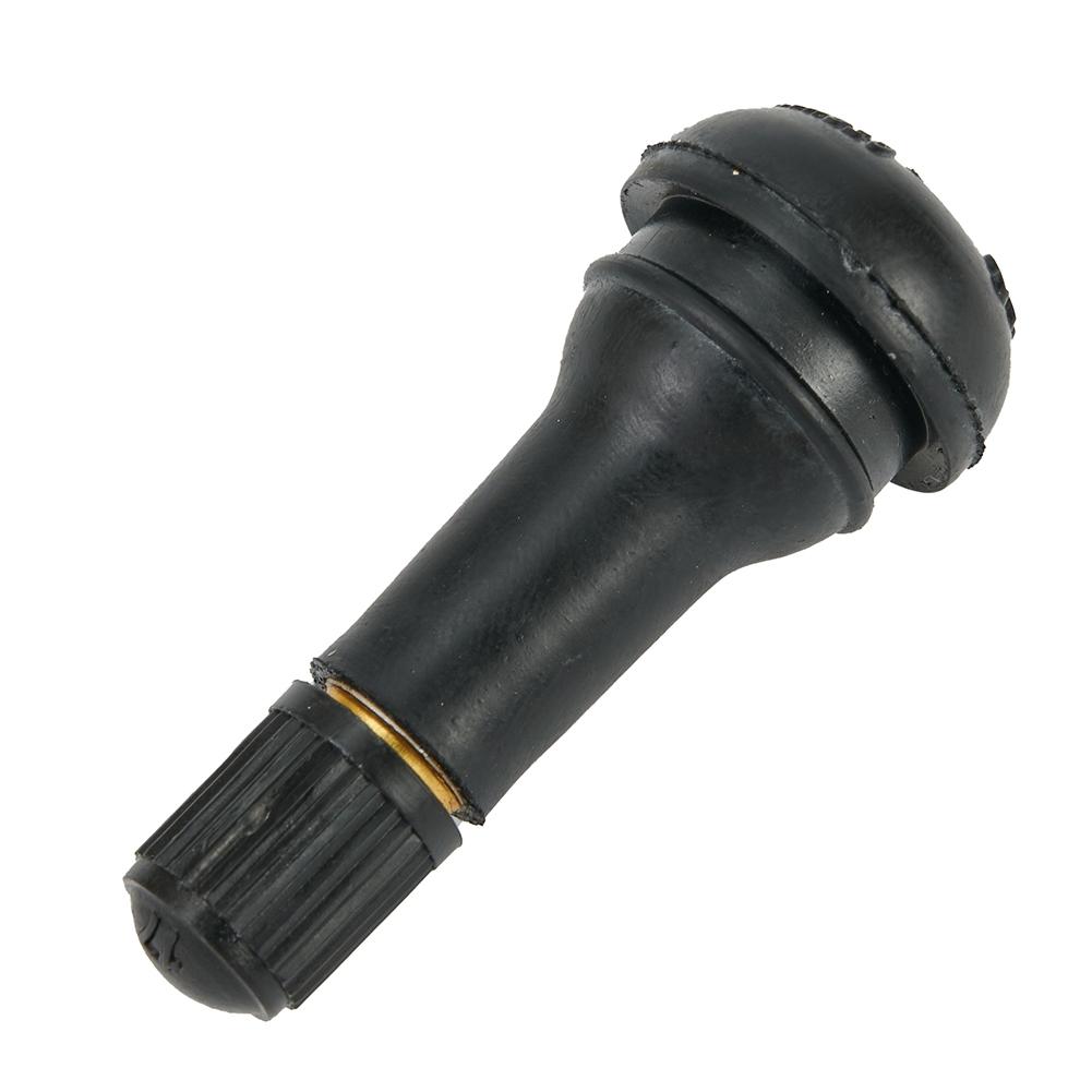 10Pcs Valve Stems TR413 Snap In Type SET Tubeless Tyre Replacement Black