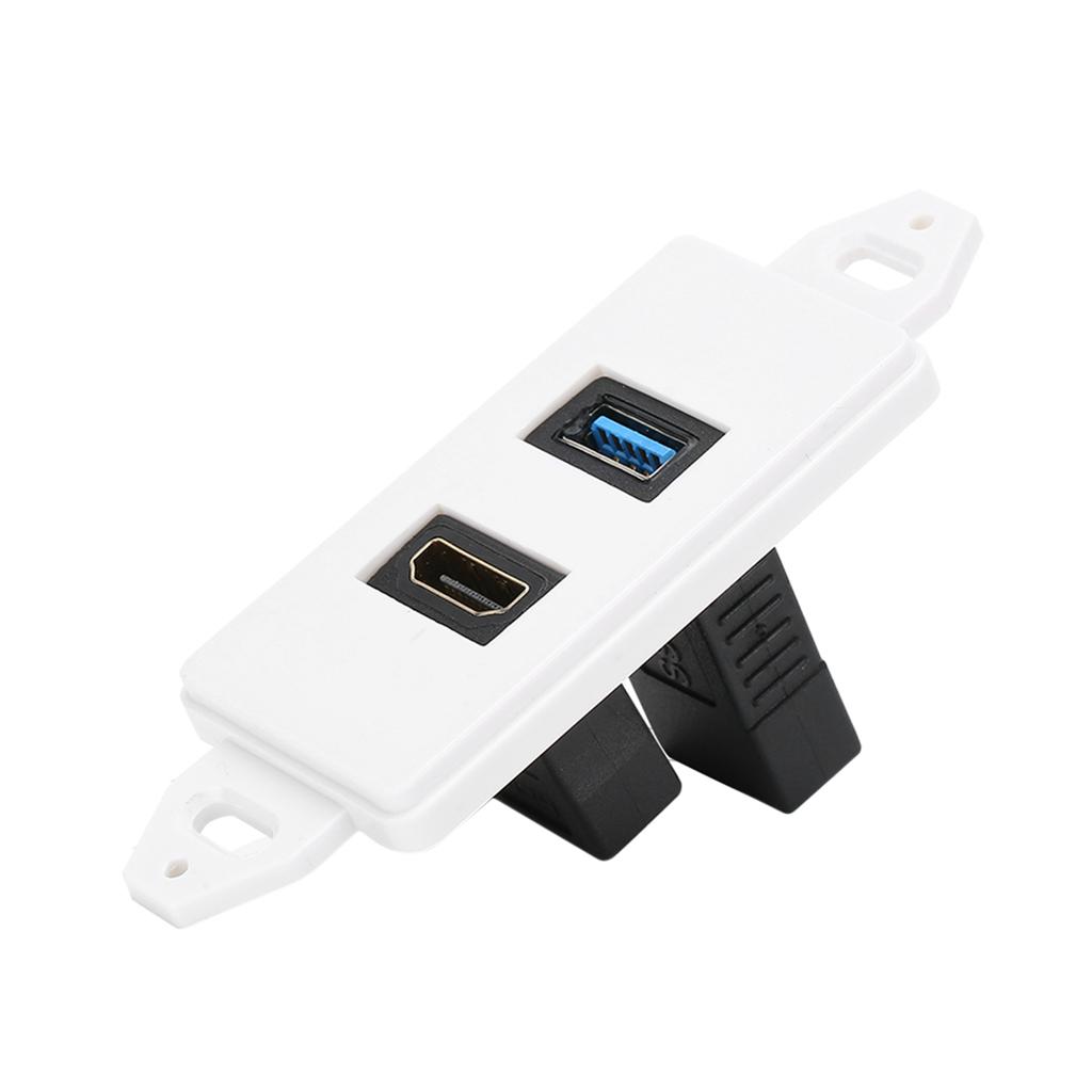 HDMI USB3.0 Два в одном Интегрированная Мультимедийная Настенная Панель Аудио Видео Разъем