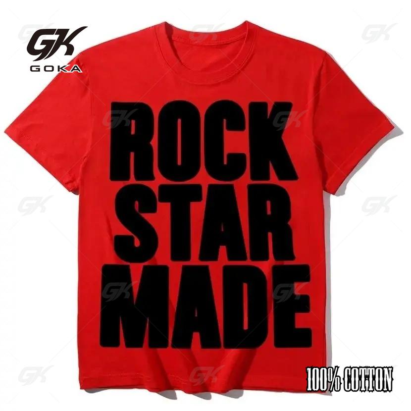 Рок Готика Мода Мужская Панк Хип-Хоп Рэп Винтажный Принт с Буквами Короткая Хипстерская Футболка Повседневная Оверсайз Y2K Хлопок Уличная Одежда