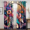 Ловец снов, красочные перья, узор, солнцезащитные шторы, 2 панели, роскошная гостиная, детская комната, спальня, декоративные шторы