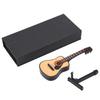 Miniature Wooden Guitar Model Display Mini Ornaments Craft Home Decor(16cm)