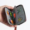 PU Leather Lure Wallet Bag Carrying Case Fishing Bag Outdoor Sports Jig Spinner Bag  Tackle Bag