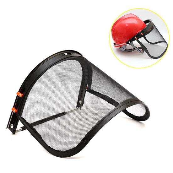 Защитная маска из стальной сетки с алюминиевой рамой, регулируемая, полностью покрывающая защитная маска от мусора