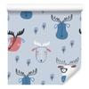 Forest Animals Wallpaper in Scandinavian Style for Living Room and Bedroom 50x1000