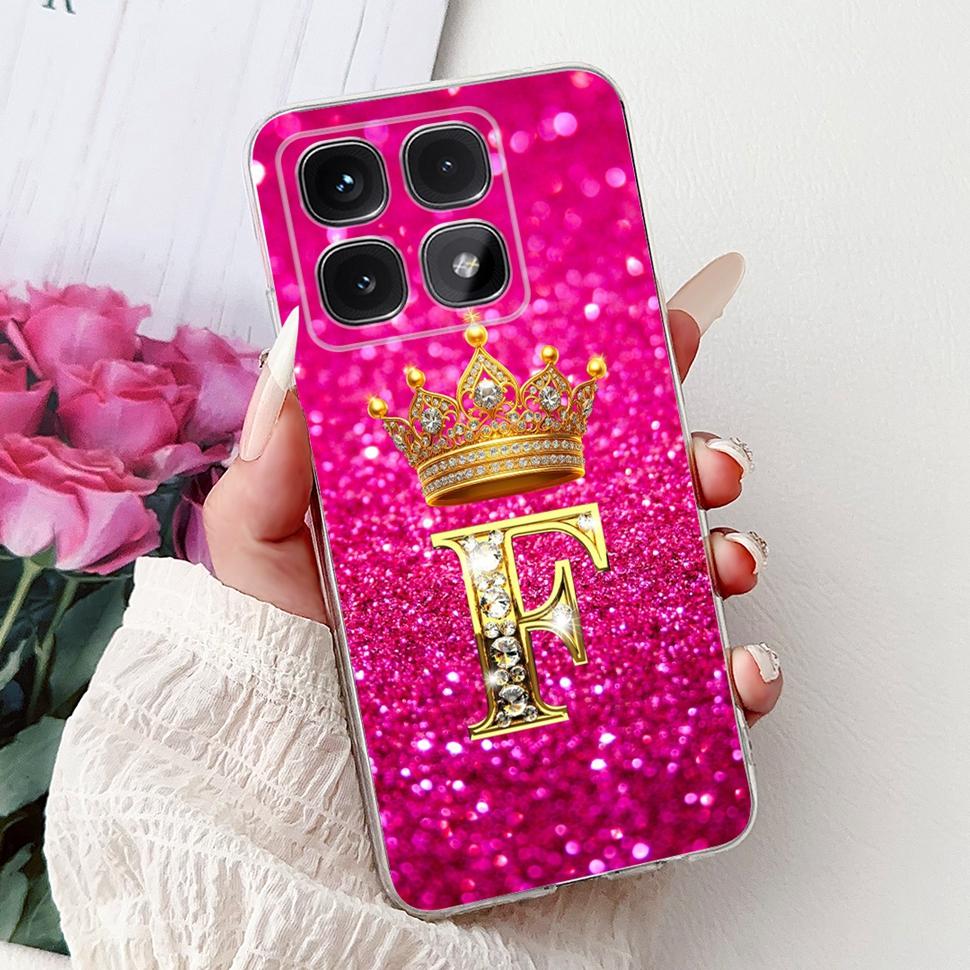 Для Xiaomi 14T Pro 5G Чехол Силиконовый Мягкий ТПУ Fundas Модный Чехол с Буквой для Xiaomi Mi14T14T 14 T Pro Чехлы Coque