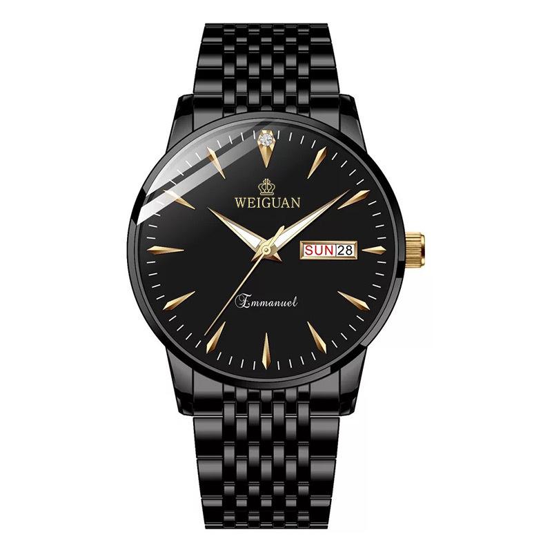 Watches Men's Quartz Watch Business Waterproof Watch Casual Stainless Steel Calendar Luminous Watch Ultra-thin Wristwatch