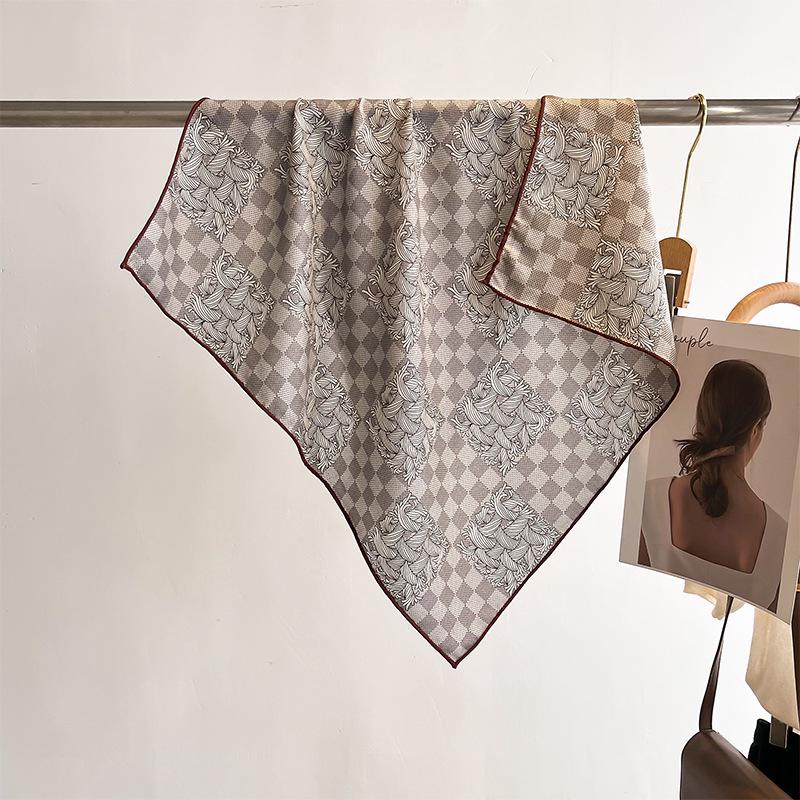 Двусторонний шарф из шелка и шерсти «Тропические джунгли» — роскошная теплая зимняя шаль для женщин