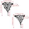 Velvet Spider Web Bracelet Black Spike Adjustable Hand Chain Gothic Bracelet  Role Playing
