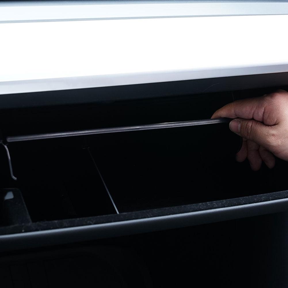 Органайзер для перчаточного ящика, разделительная пластина для хранения в центральной консоли Tesla Y, многослойный контейнер для хранения, полка