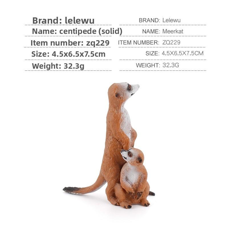 Realistic Pvc Mongoose Animal Model Toy For Kids Learning Decorations Gifts