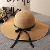 Women's Wide Brim Straw Sun Hat - Foldable Beach & Vacation Hat