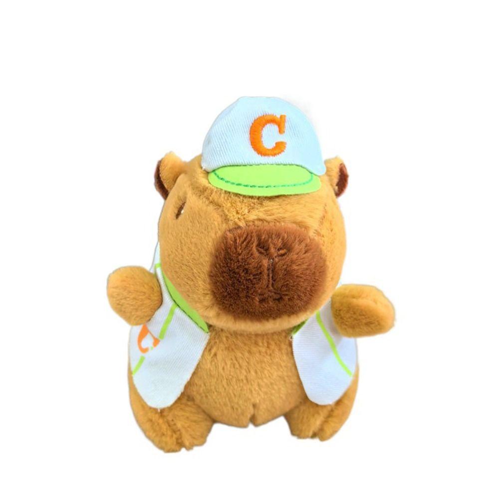 Мультяшная капибара, имитация капибары, кулон, многоцветная пушистая кукла-животное, украшение для сумки