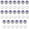 KOYMING Hex Lock Nuts with M6 X 304 Stainless Nylon Lock Washers, 20-Piece Set, Anti-Loosening Nuts, Steel,
