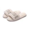 Hot-Selling Pearl Diamond 'BRIDE' Plush Slippers for Bachelorette Parties and Weddings