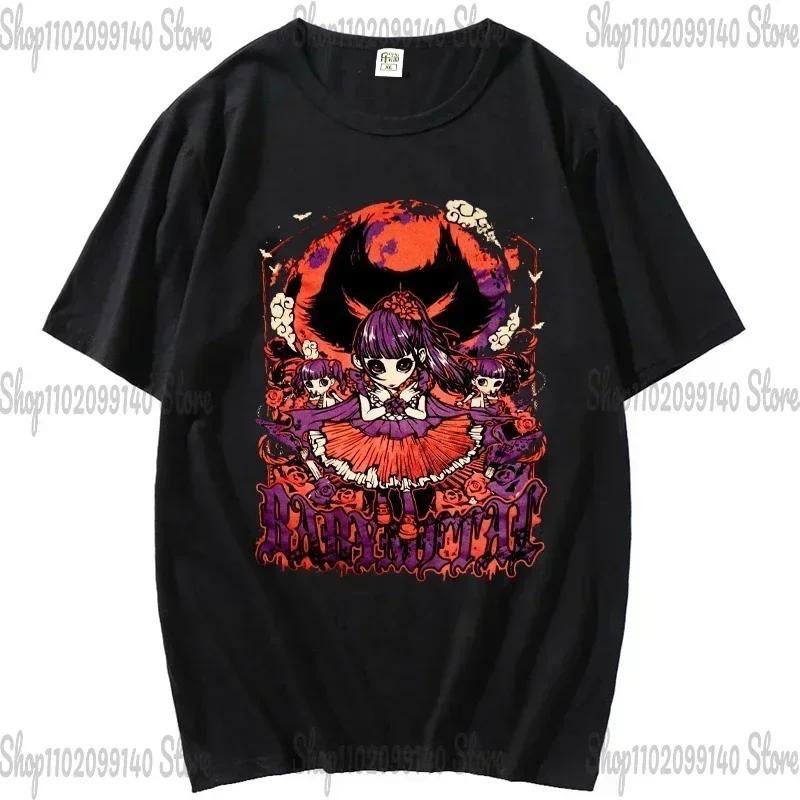 Футболка BABYMETAL, японская унисекс и женская футболка с изображением Idol Metal Band, летняя повседневная модная футболка Harajuku