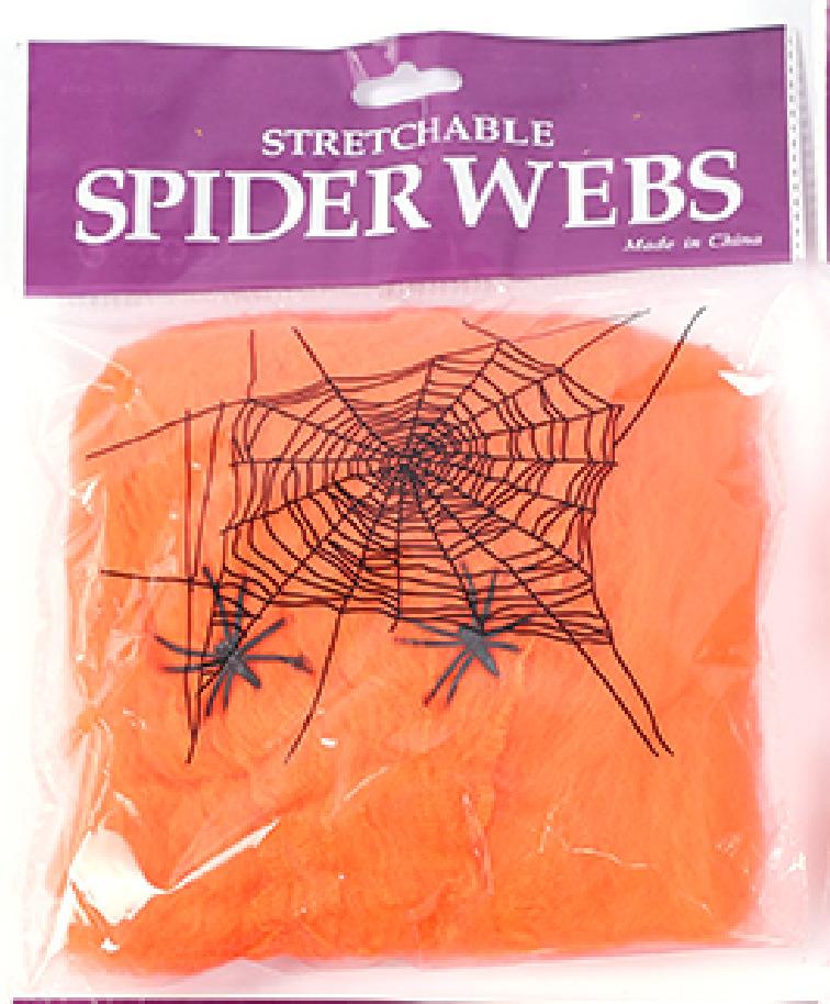 Halloween Spider Web Lights Spider Net LED String Lights with 8 Lamp Mode for Haunted House Halloween Home Window Wall Decor