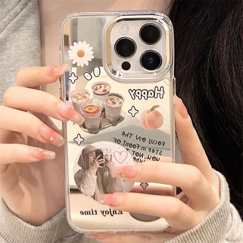 Zhitai 3-in-1 Mirror Case for iPhone 12-16 Pro, Pro Max & 13