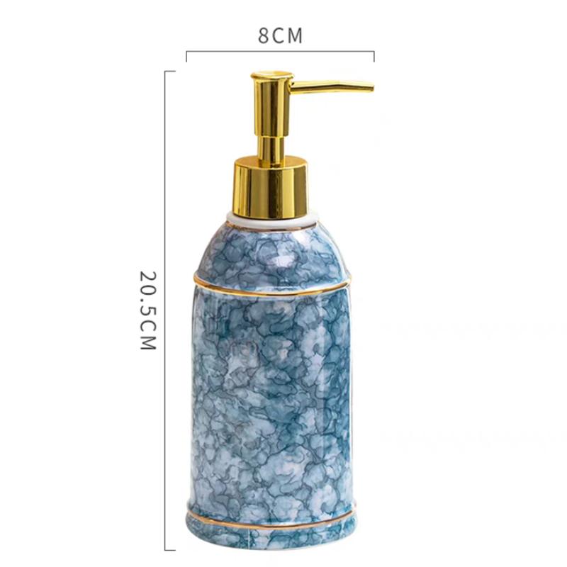 Керамическая бутылка для жидкого мыла Дозатор для мыла Контейнер для мыла Насос для мыла Дозатор для мыла Заправляемая бутылка для мыла