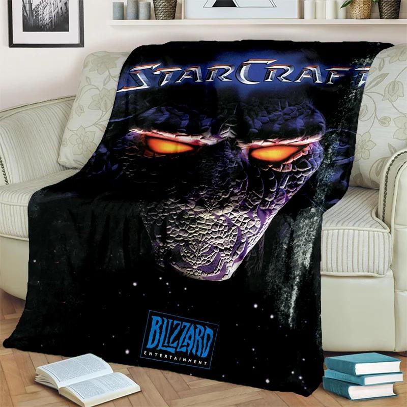 3D Ретро-игровое одеяло StarCraft Gamer, мягкое одеяло для дома, спальни, кровати, дивана, пикника, путешествия, офиса, отдыха, одеяло, детское одеяло