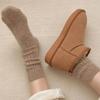 Thicken Warm Winter Socks Women Windproof Women Socks Sox Japanese Style Harajuku Solid Color Thermal Stockings For Women