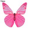 72 шт. съедобные бабочки для украшения торта вафельные бумажные бабочки для тортов кексов десертов на день рождения свадьбы вечеринки принадлежности