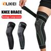 OLIKEI Bandage Compression Knee Sleeve Full Leg Knee Pads Elastic Knee Brace Sports Warm Long Knee Support for Basketball Running Fitness