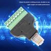 8P8C Ethernet RG-45 Male To Terminal 8 Pin Digital Adapter Connector Conversion 
