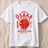 Japanese Style Osaka Print Tshirt Unisex Summer Casual Fashion Harajuku Streetwear Tops Crew Neck Short Sleeve Cotton Tshirts