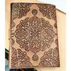 Leather Journal Leaf Notebook Travel Writing Diary or Vintage Sketch Book Cotton Paper for Men & Women (7x5 Inch)