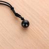 Fashion Blessing Lucky Amulet Necklace Obsidian Pendant Round Ball