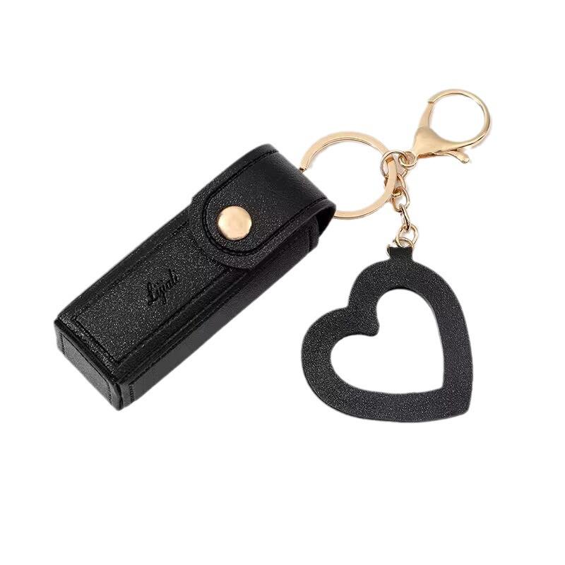 Compact Lipstick Pouch: Stylish Coin Purse & Keychain Mini Storage Bag with Packaging