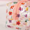 Portable Transparent Makeup Bag Zippered PVC Cosmetic Pouch for Women Travel Toiletry Storage Bag