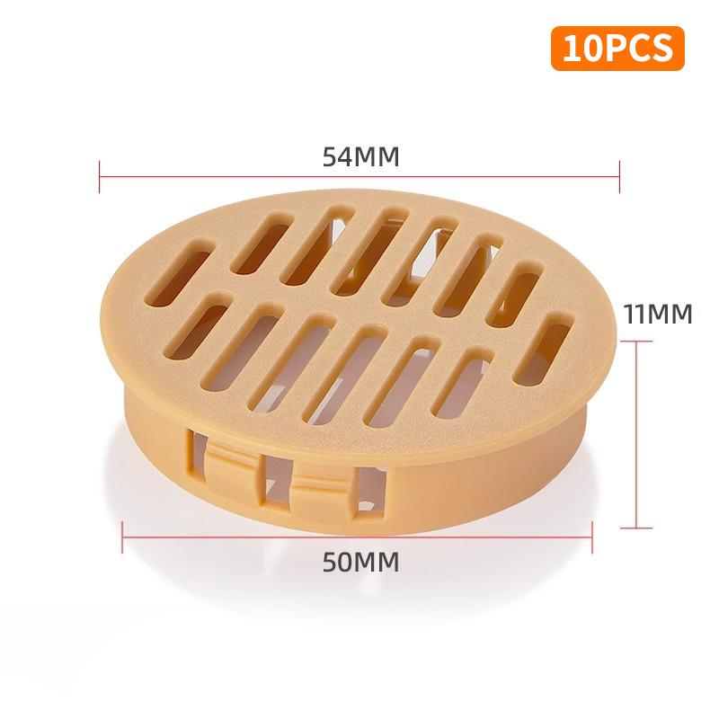 10 PCS Rectangular Breathable Mesh Plastic 35/50mm Ventilation Grille Cabinet Wardrobe Air Vent Wardrobes