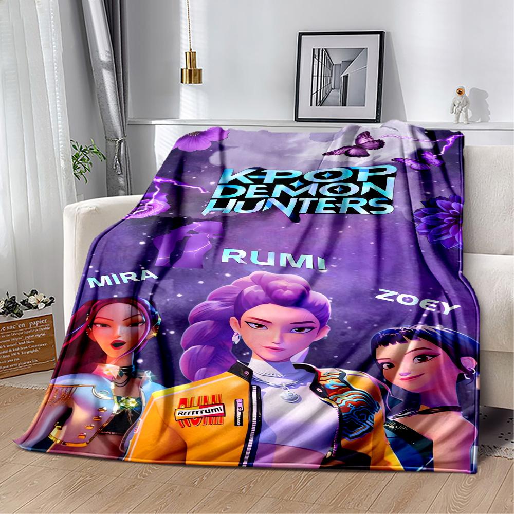 1pc k-pop glow blanket Comfortable Soft Lightweight Multi Purpose Blanket for Travel Camping Picnics Sofa Office bedroom Perfect Gift for Friends