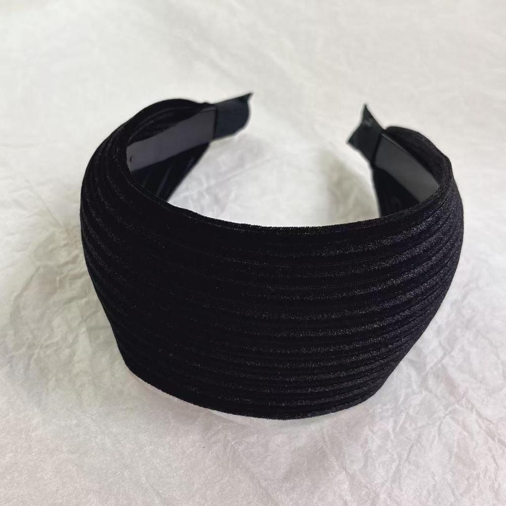 Серая вязаная повязка на голову Yi Mengling: Стильный, широкий, фитнес-аксессуар для волос для женщин