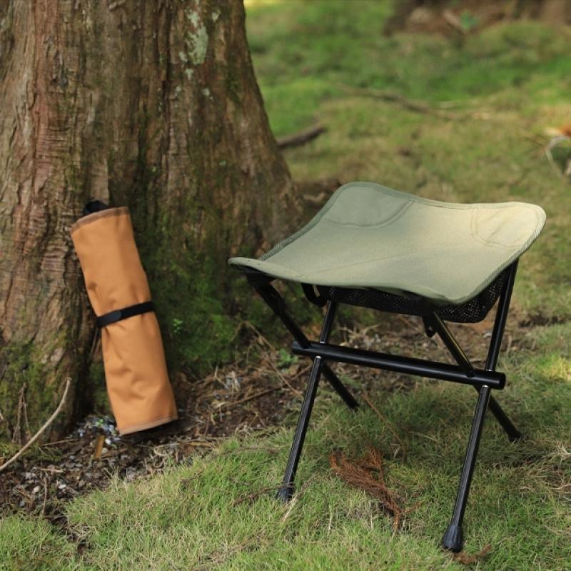 Lightweight Portable Camp Chair Compact Traveling Foot Stool For Travel Picnic Camping Hiking